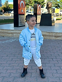 Unisex Elyaf Dolgulu Mont