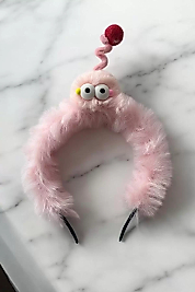 Pembe Renk Canavar Figürlü Çocuk Taç
