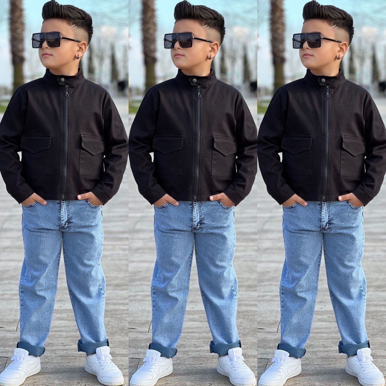 Erkek Çocuk Ceketli 3lu Takım