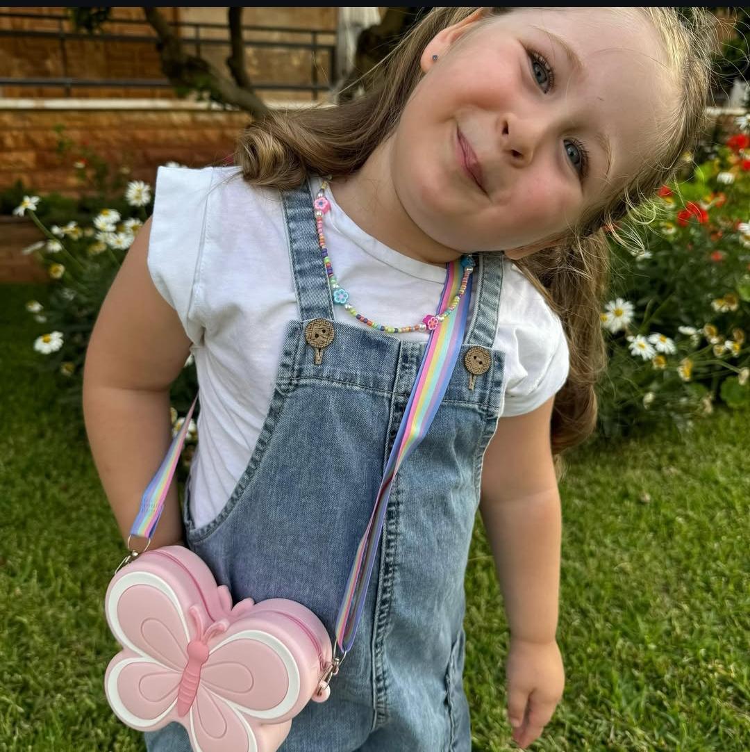 Kelebek Model Silikon Çocuk Cüzdan