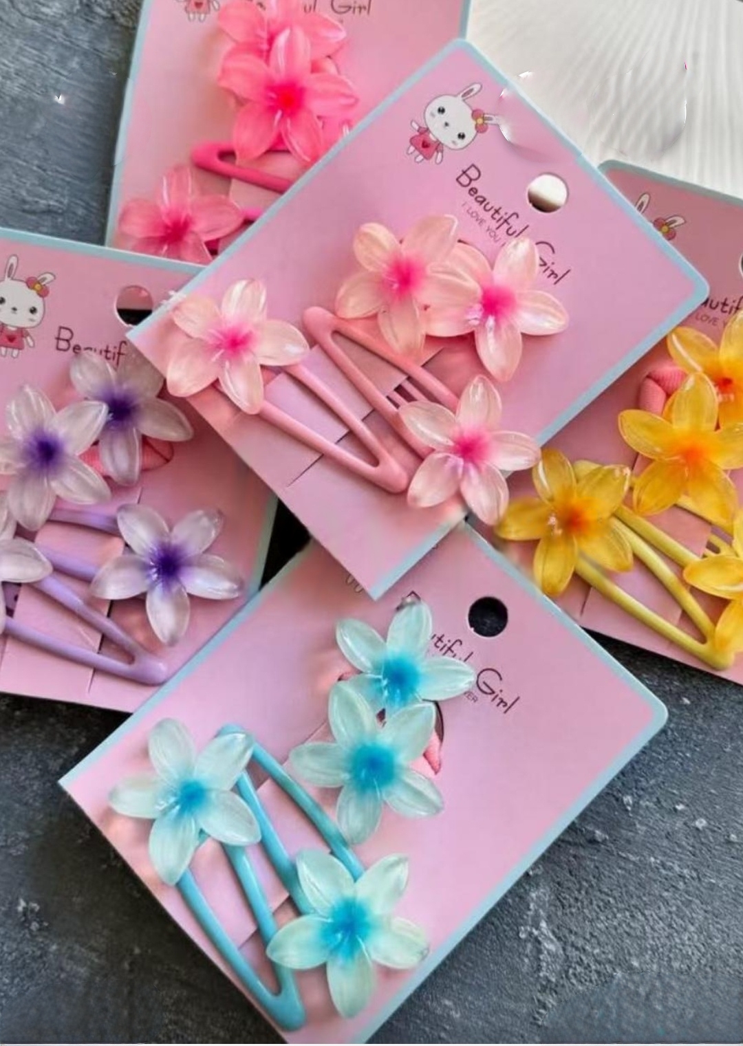 Lotus Çiçeği Çıt Çıt ve Lastik Set Toka