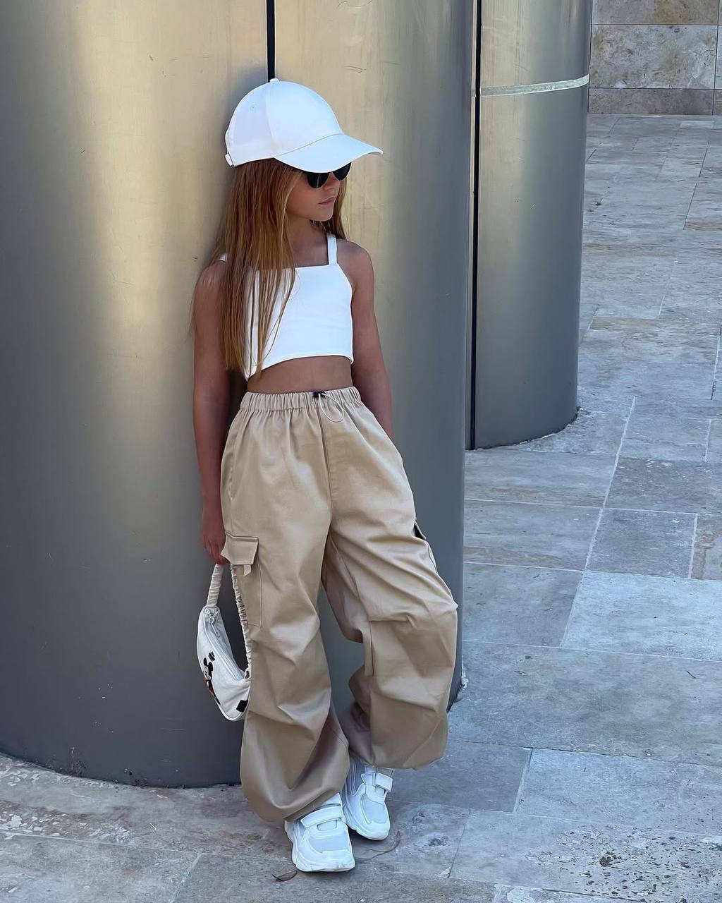 La’ciel Paris Crop Paraşüt Pantolon Takım