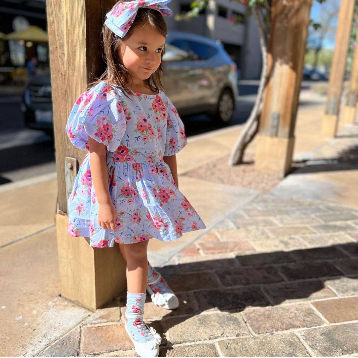 La'ciel Paris Çiçekli Elbise