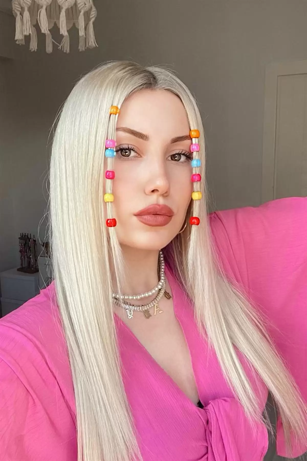 Renkli Saç Örgü Boncuğu