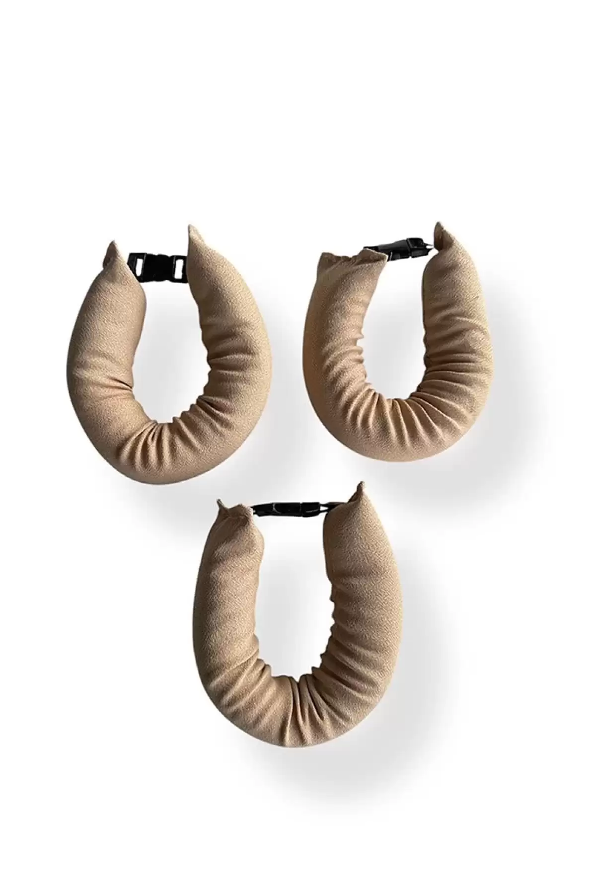 Bej Renk Isısız Şekillendirme/Saç Sosisi 3'lü Set