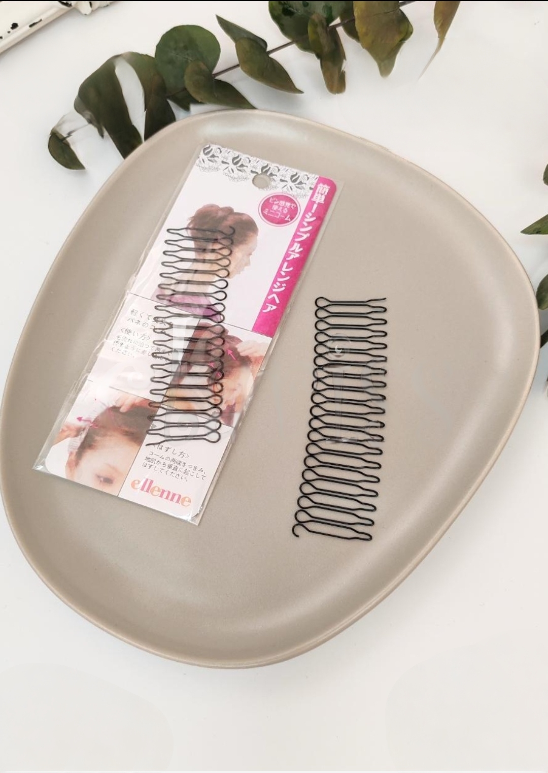 Topuz Model Saç Sabitleyici-Kırık Saç Tarağı  Metal-Esnek Kadın Sac Aksesuarı