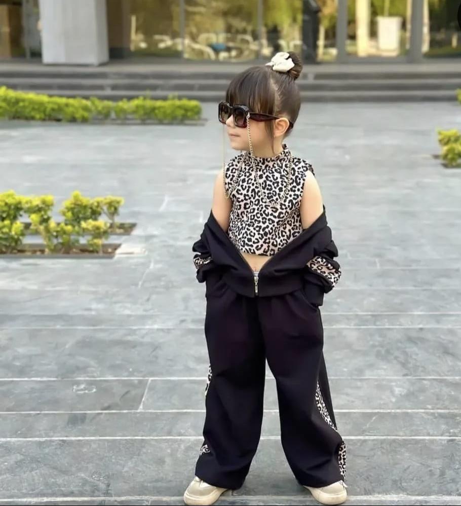 Kız Çocuk 3 Parça Eşofman Takımı