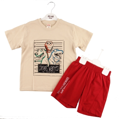 Dinod Wanted Baskılı Erkek Takım Geniş Kalıp