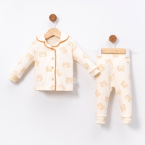 6/12 AY ERKEK MUTLU AYICIK-LÜKS PİJAMA TKM