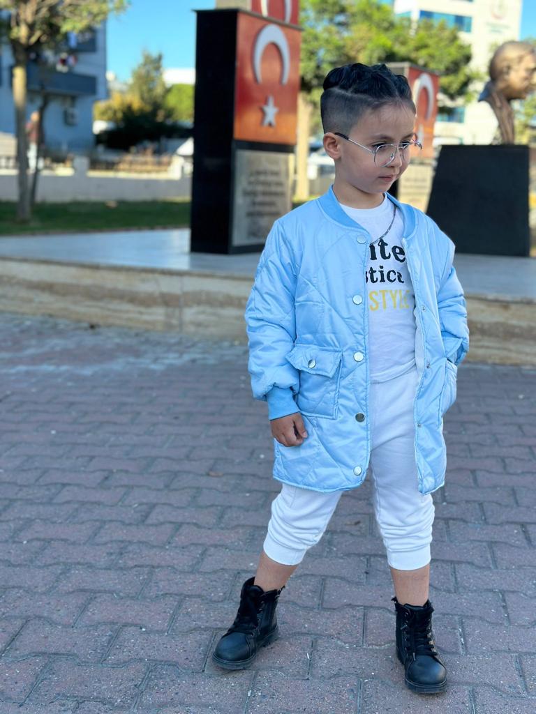 Unisex Elyaf Dolgulu Mont