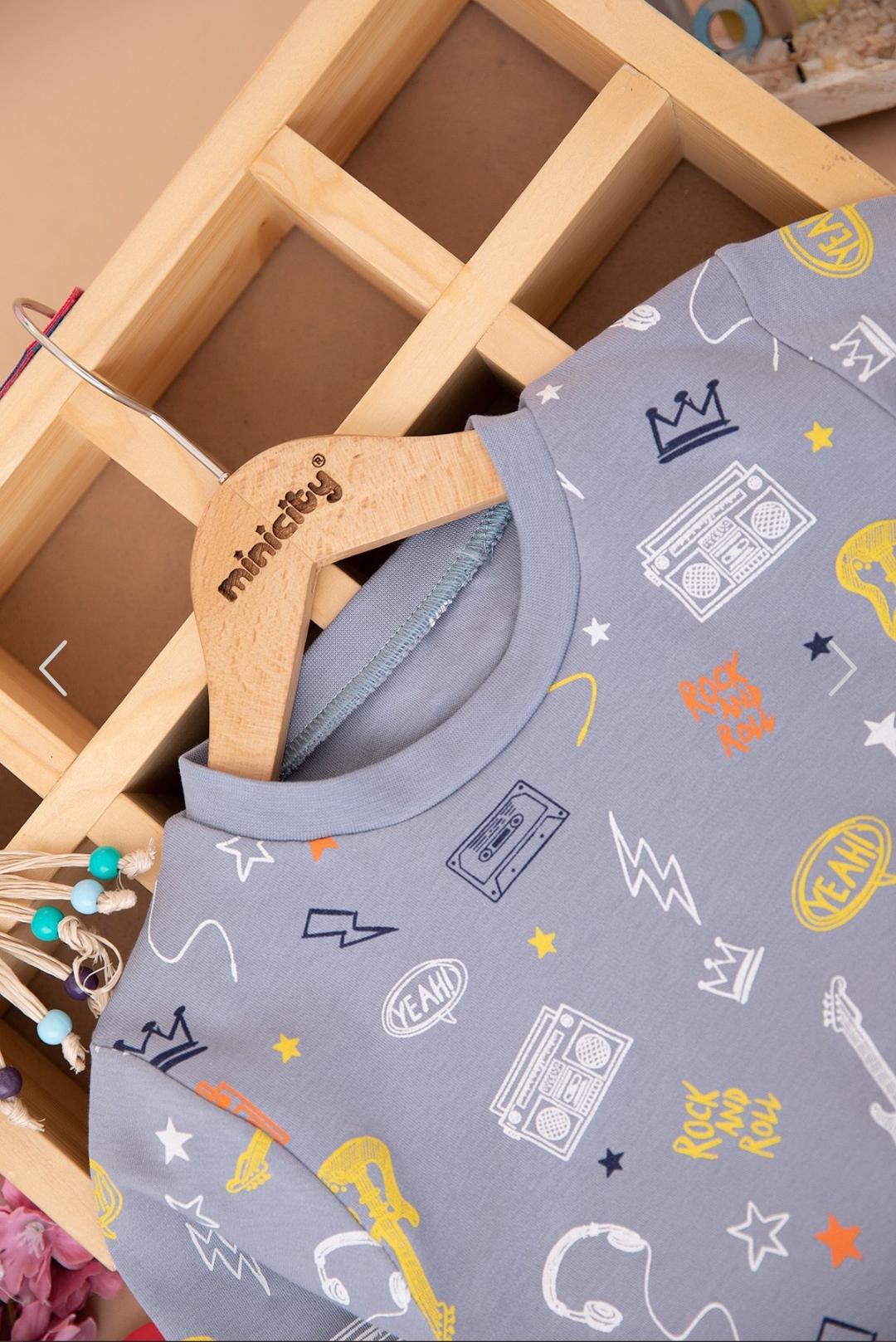 Erkek Çocuk Rock&Roll Pijama Takımı 6-10 Yas