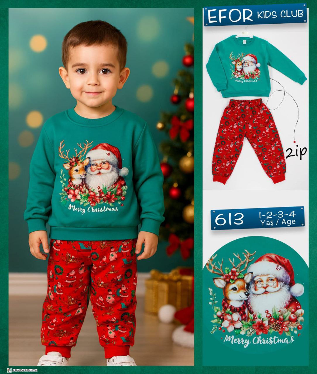 Noel Kostümü 1-4 yaş